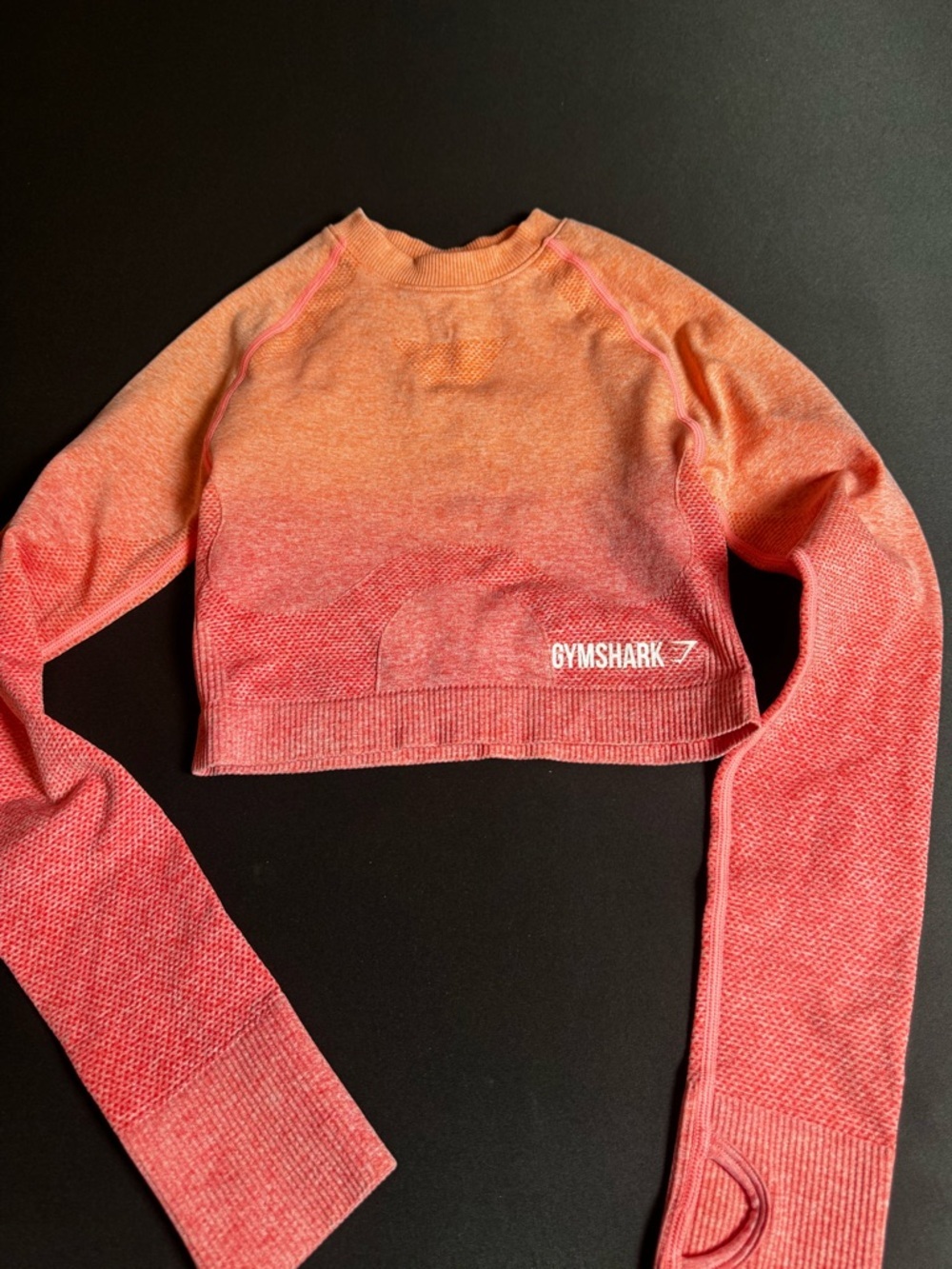 Gymshark Women's Cozy Gradient Pink Sweater Athleisure Sporty